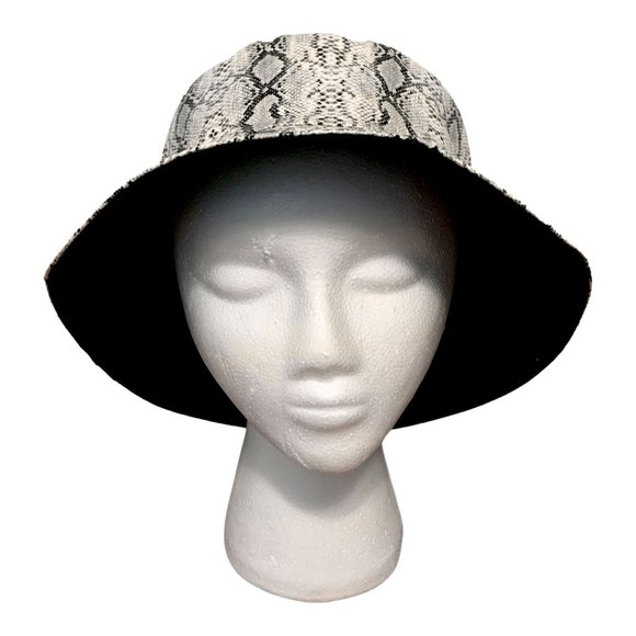 Foux Reptile Snake Skin Bucket Hat - Picture 4 of 5